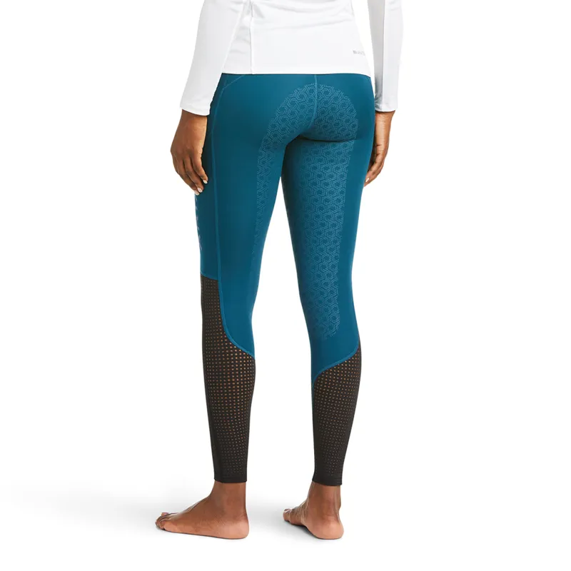 Ariat Women's EOS Full Seat Tights - Eurasian Teal -1